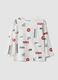 Wei&szlig;es T-Shirt aus reiner Bio-Baumwolle mit Racing-Print f&uuml;r Baby-Jungen_0