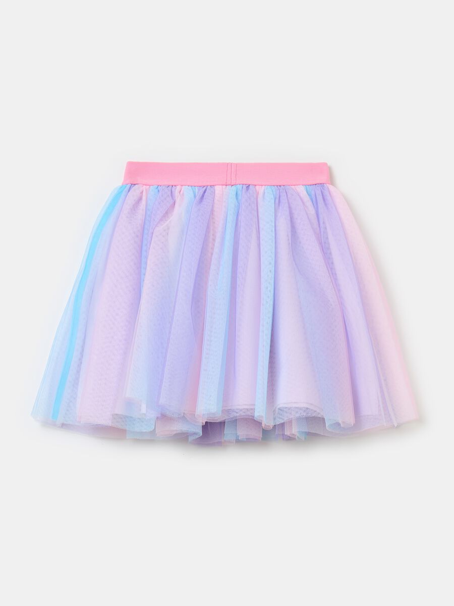 Tulle skirt with dip-dye pattern_1