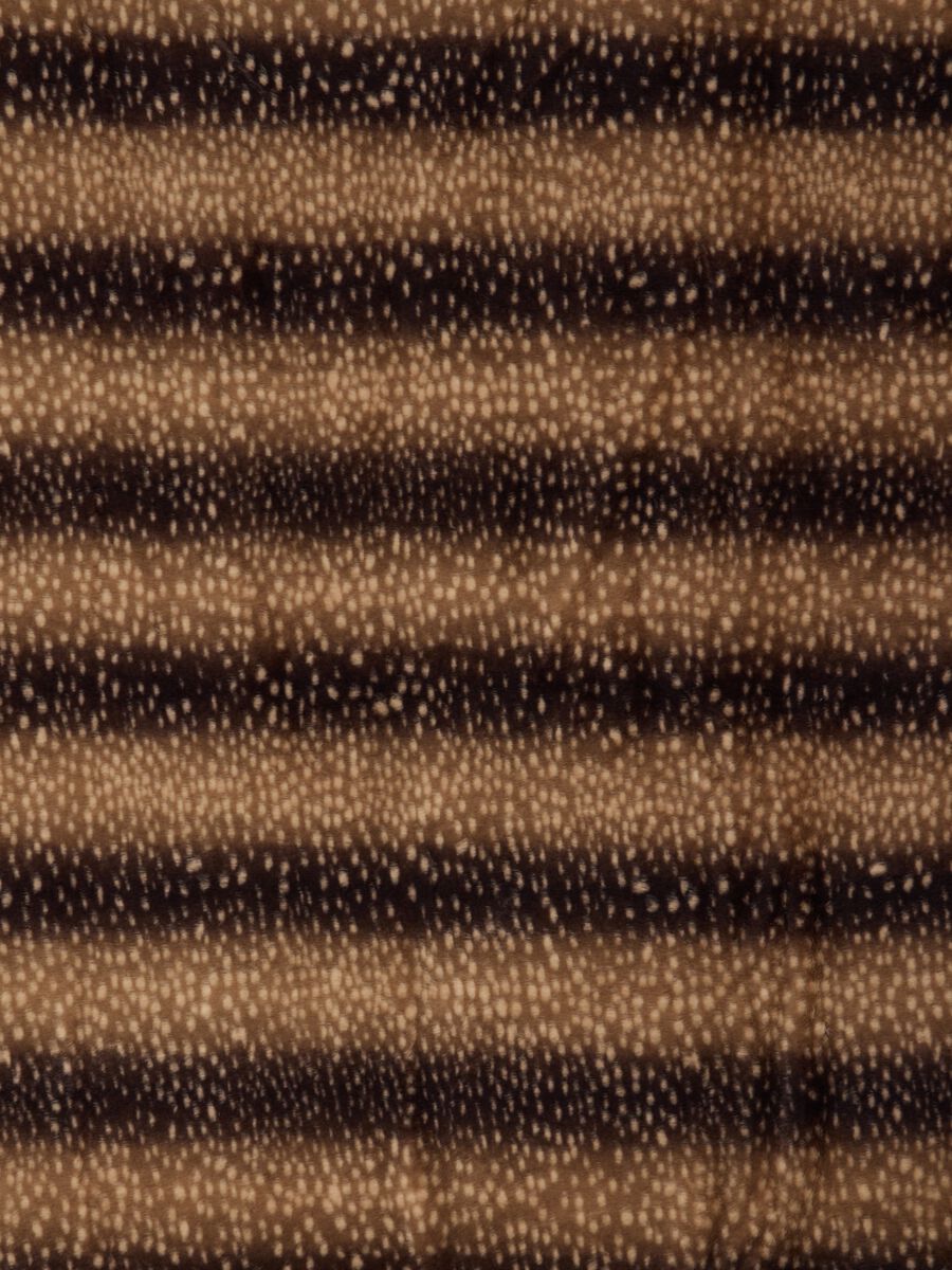 Brown blanket with leopard print_2
