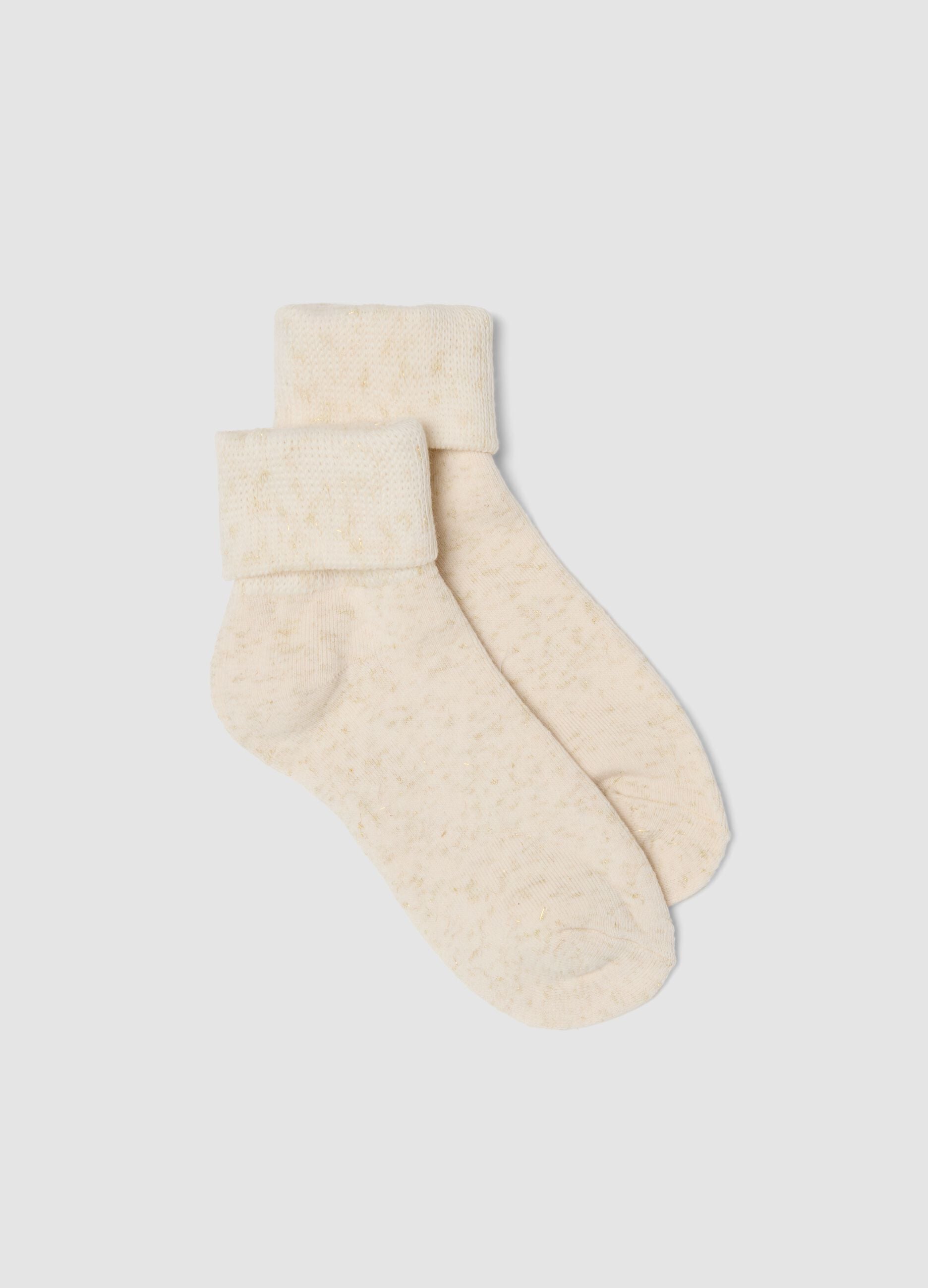 White stretch organic cotton socks