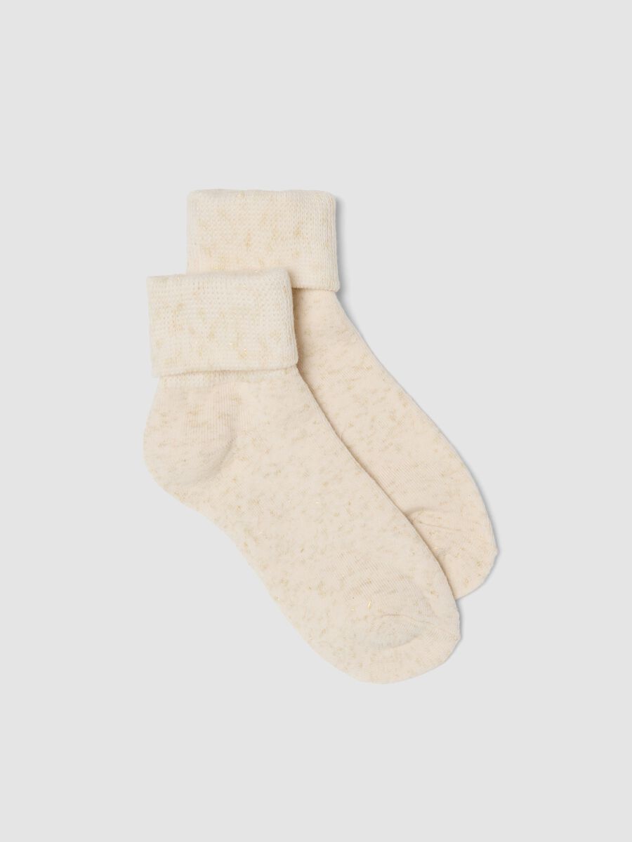 White stretch organic cotton socks_0