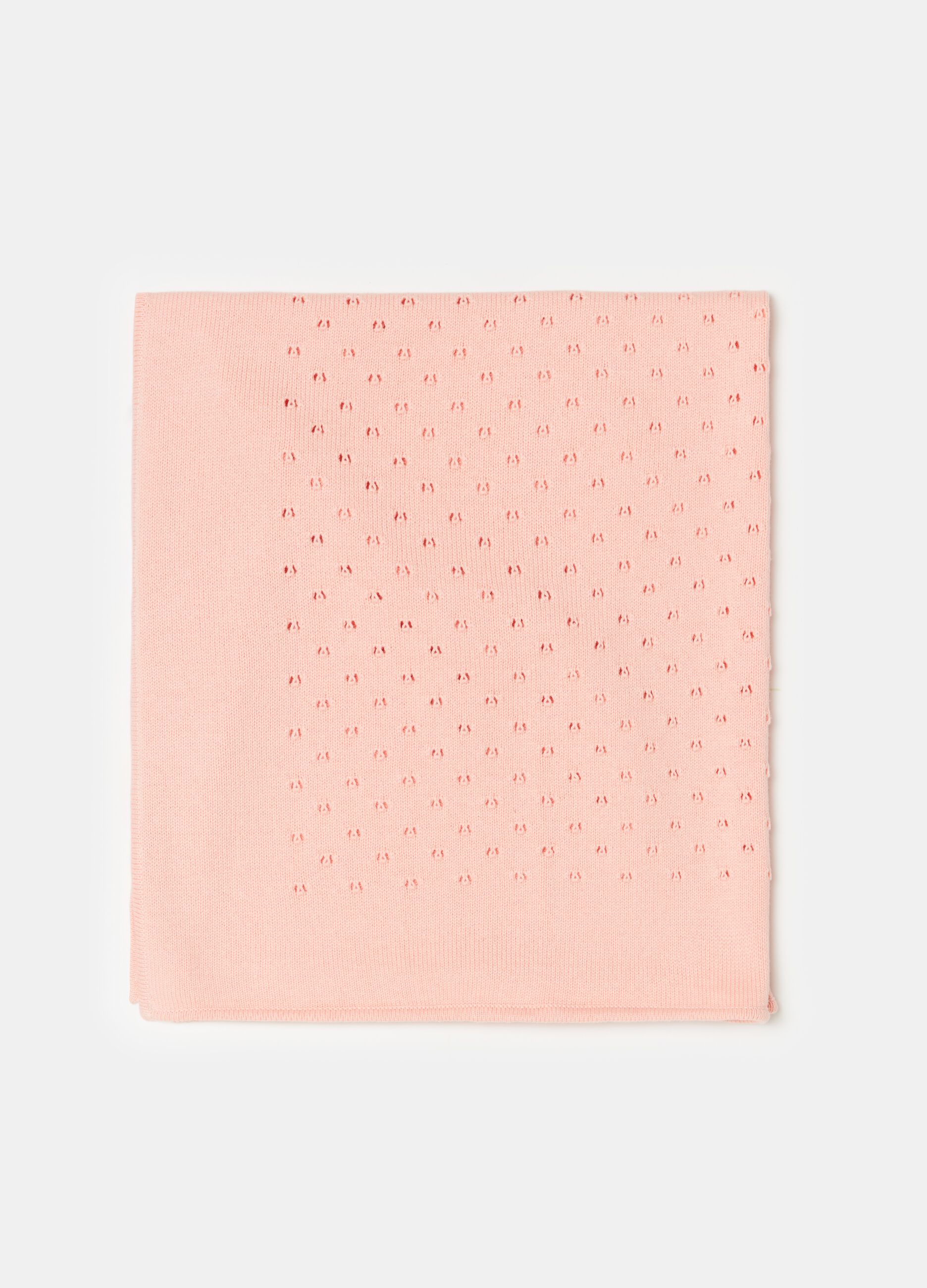 Blanket with openwork design