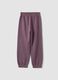 Cal&ccedil;as jogger roxas em fleece 100% algod&atilde;o, corte regular_1