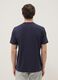 Blaues T-Shirt aus reiner Baumwolle mit kurzen &Auml;rmeln, Regular Fit_3