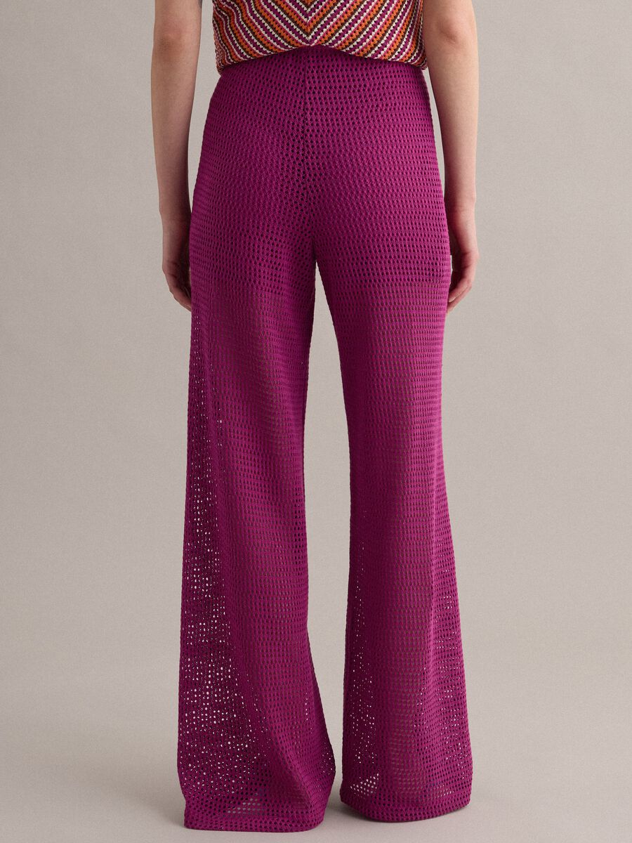 Pantal&oacute;n palazzo morado en mezcla de viscosa_2