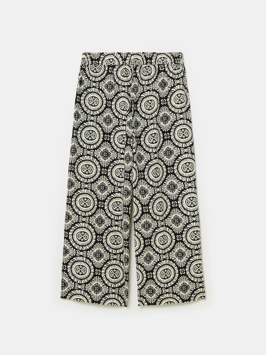 Wide-leg trousers with ethnic pattern_3