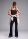 Schwarze Flared-Leggings aus Stretchmaterial &ndash; ALTAVIA STUDIO_0