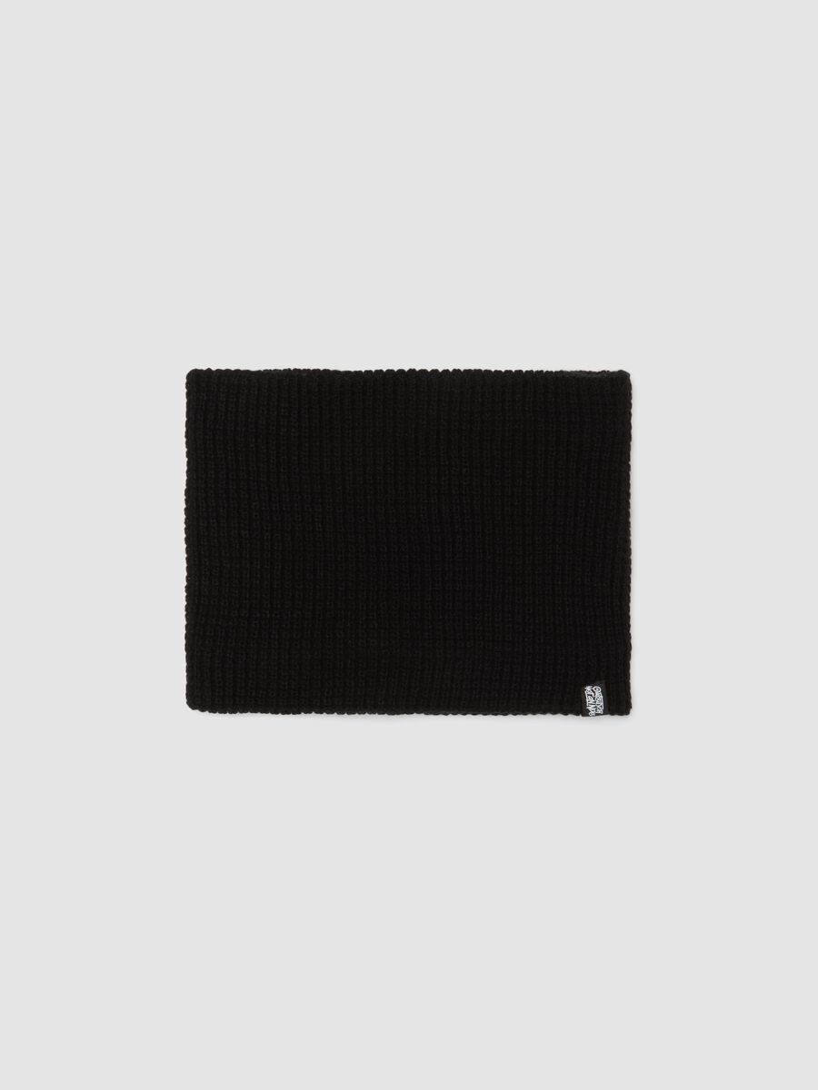 Sciarpa a collo nero in maglia_0