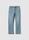 Blue stretch denim regular fit jeans for boys_3