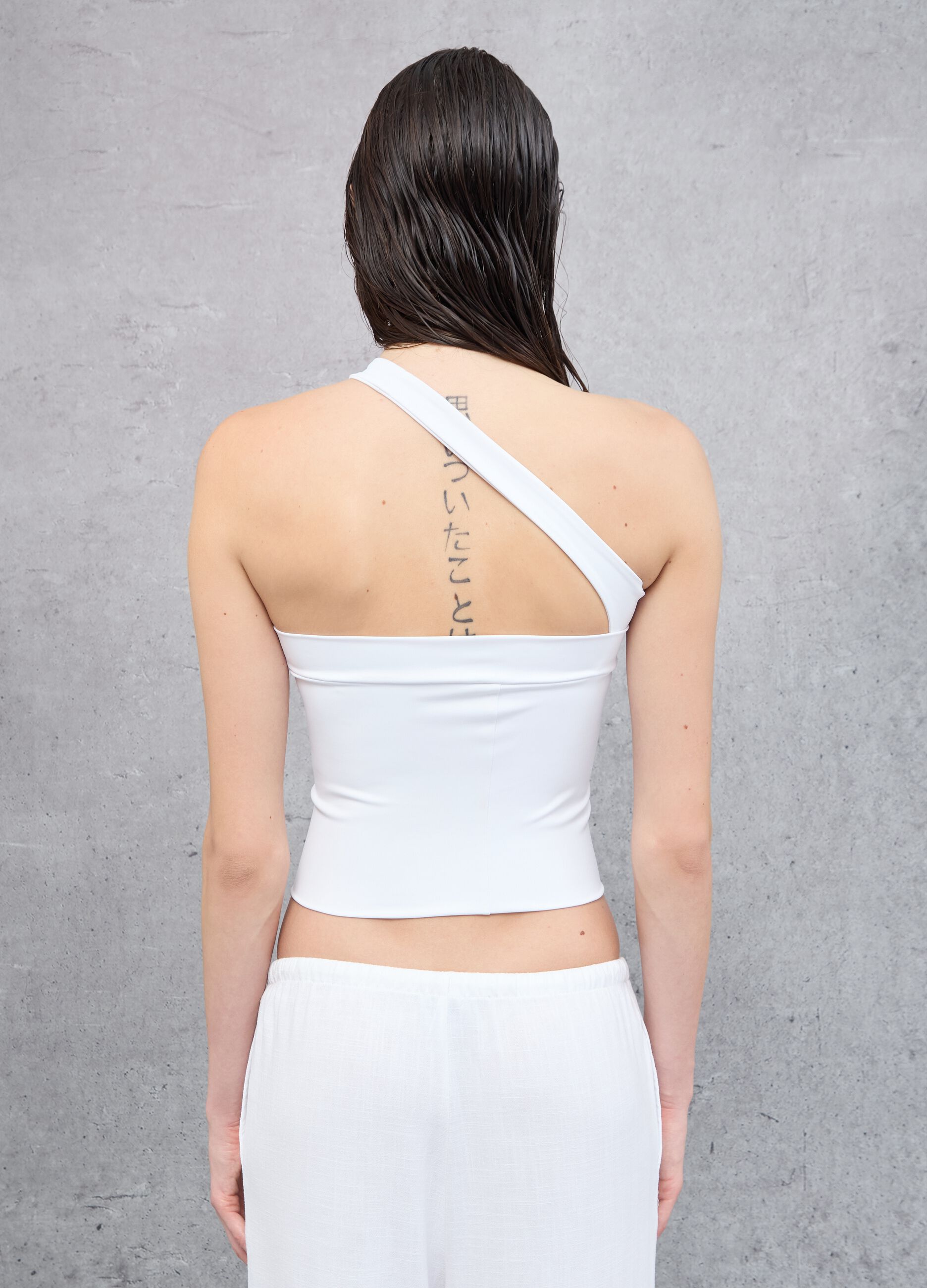 Asymmetrical Adjustable Top White