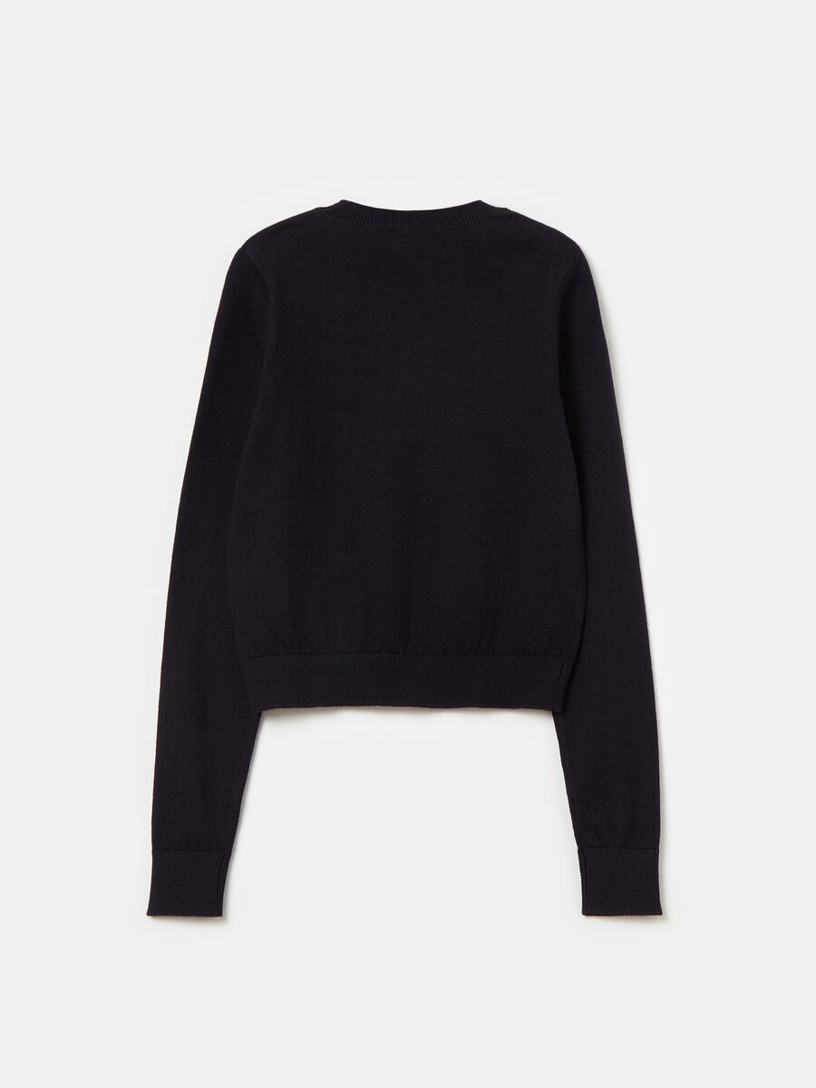Cotton pullover with round neck_1