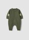 Green long-sleeved organic cotton baby sleepsuit_1