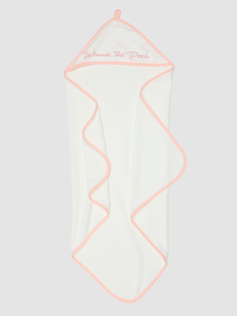 Albornoz blanco para beb&eacute; ni&ntilde;a de mezcla de algod&oacute;n org&aacute;nico con Winnie the Pooh_1