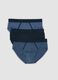 3er-Pack Slips in Blau und Schwarz aus elastischer Bio-Baumwolle_4