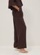 Braune Straight-Fit-Hose aus Viskose-Leinen-Mix_3