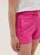 Rosa Shorts aus reiner Bio-Baumwolle f&uuml;r M&auml;dchen mit elastischem Bund_2