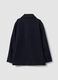 Cappotto doppiopetto blu navy in misto lana e viscosa regular fit_2