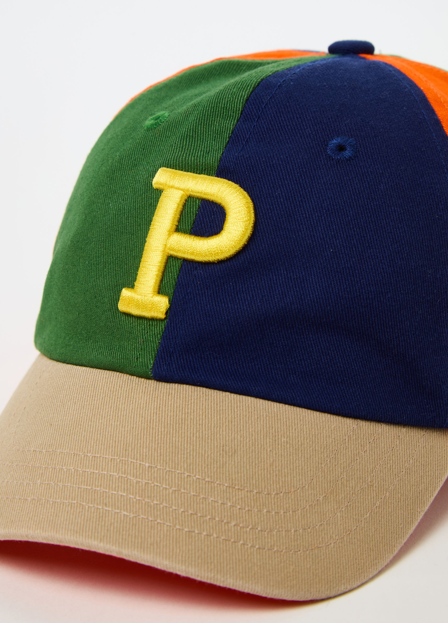 Baseball cap with embroidered logo