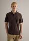 Brown pure cotton polo regular fit_0