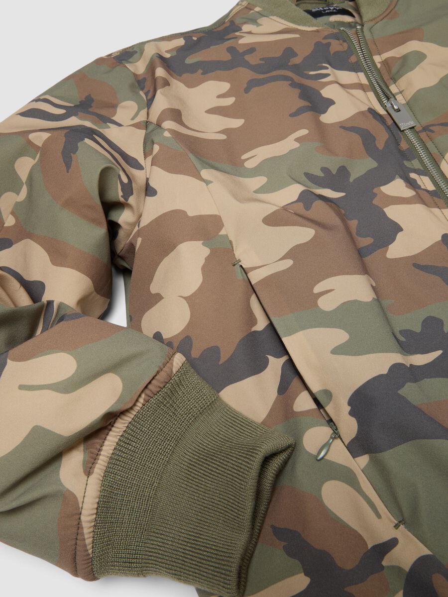 Nylon Bomber Jacket Camo_3