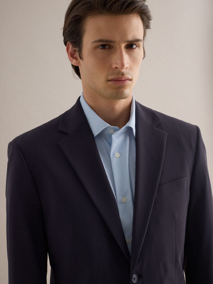 Slim fit navy blazer_3