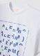Wei&szlig;es T-Shirt aus reiner Baumwolle mit Print, Regular Fit_5