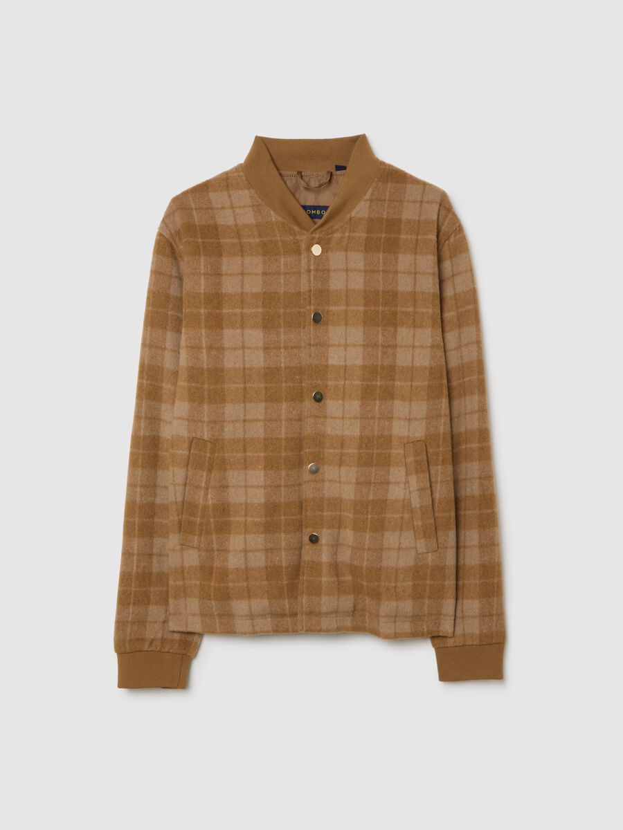 Brown regular fit jacket_4