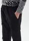 Black stretch cotton cargo trousers for boys_2