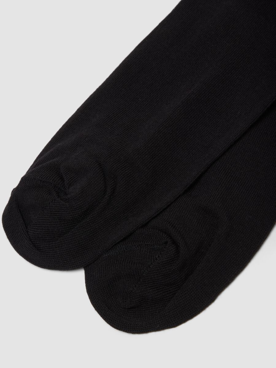 Bipack di calze lunghe nere in cotone elasticizzato_2