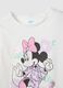 Girls' white pure cotton regular fit pyjamas featuring Minnie_2