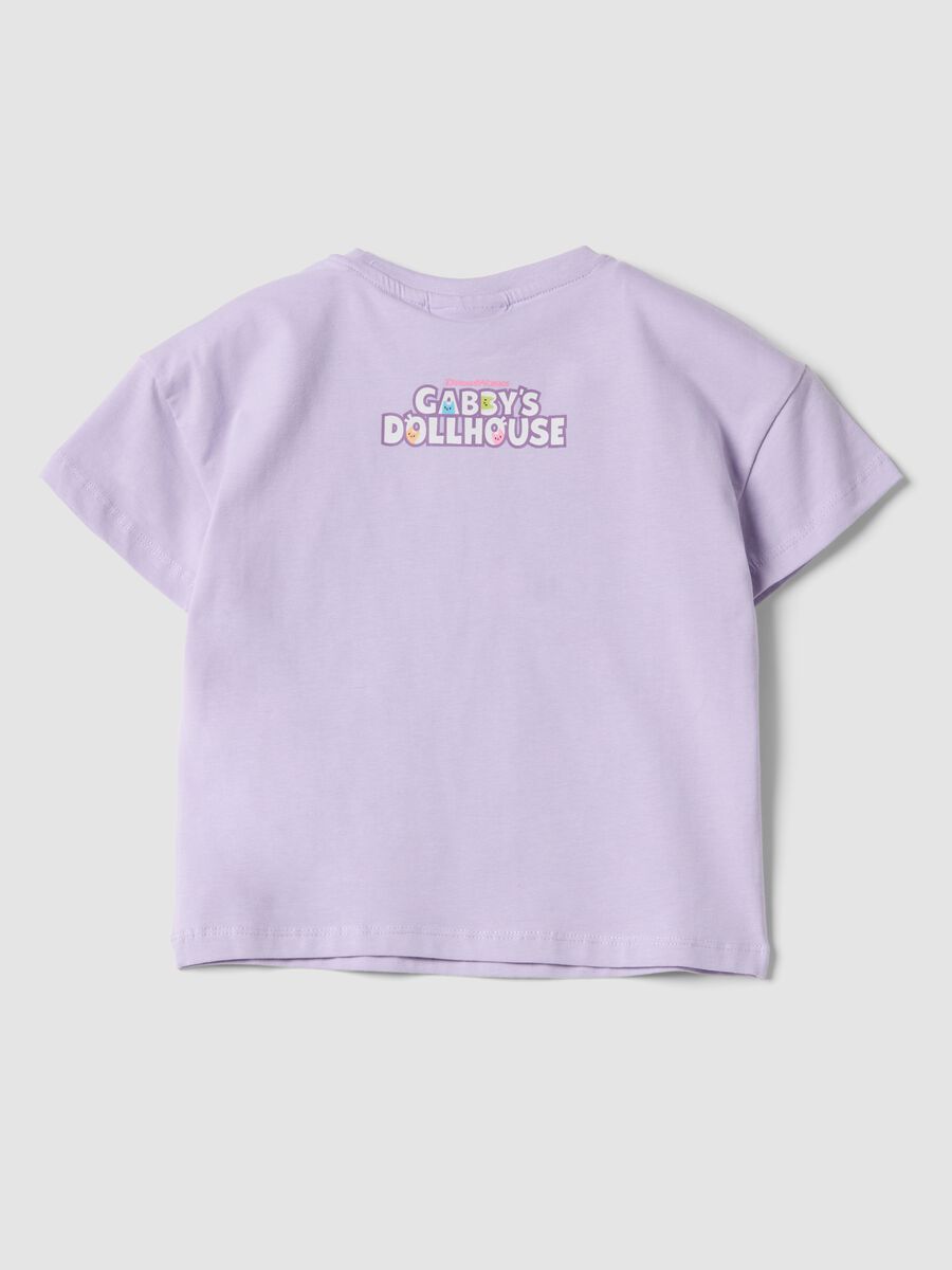 Girls' lilac stretch cotton regular fit t-shirt_1