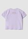 Girls' lilac stretch cotton regular fit t-shirt_1