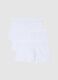 Tripack of stretch cotton blend white boxers regular fit_4