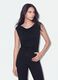 Body nero in tessuto elasticizzato con strass fitted_0