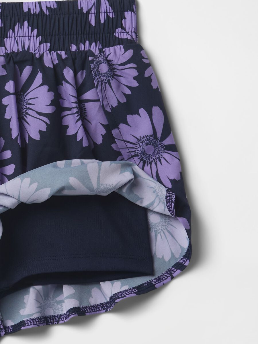 Purple Floral Shorts_4