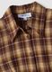Brown checked pure cotton shirt_1