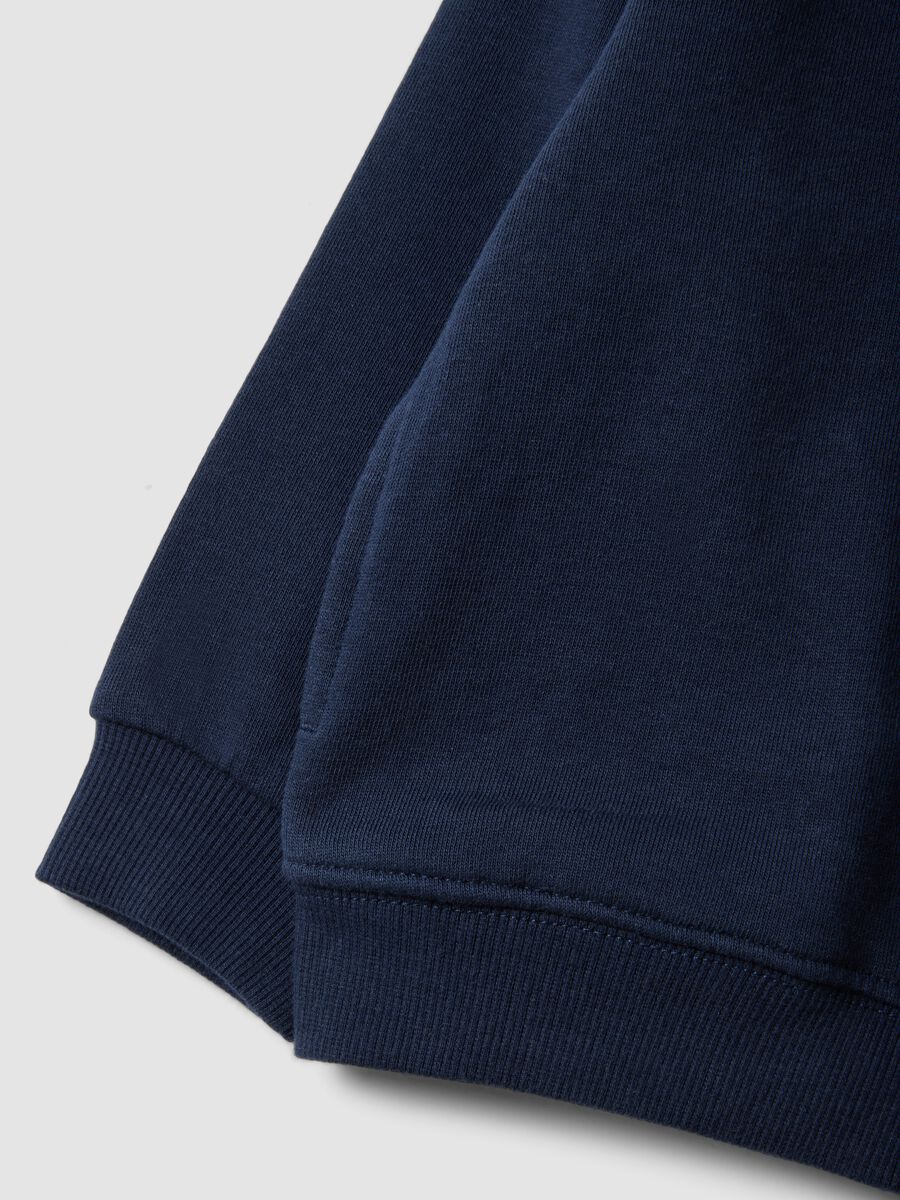 Blue organic cotton crew-neck sweatshirt for baby boy_3