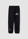 Black cotton-blend joggers with Miami Heat print, regular fit_0