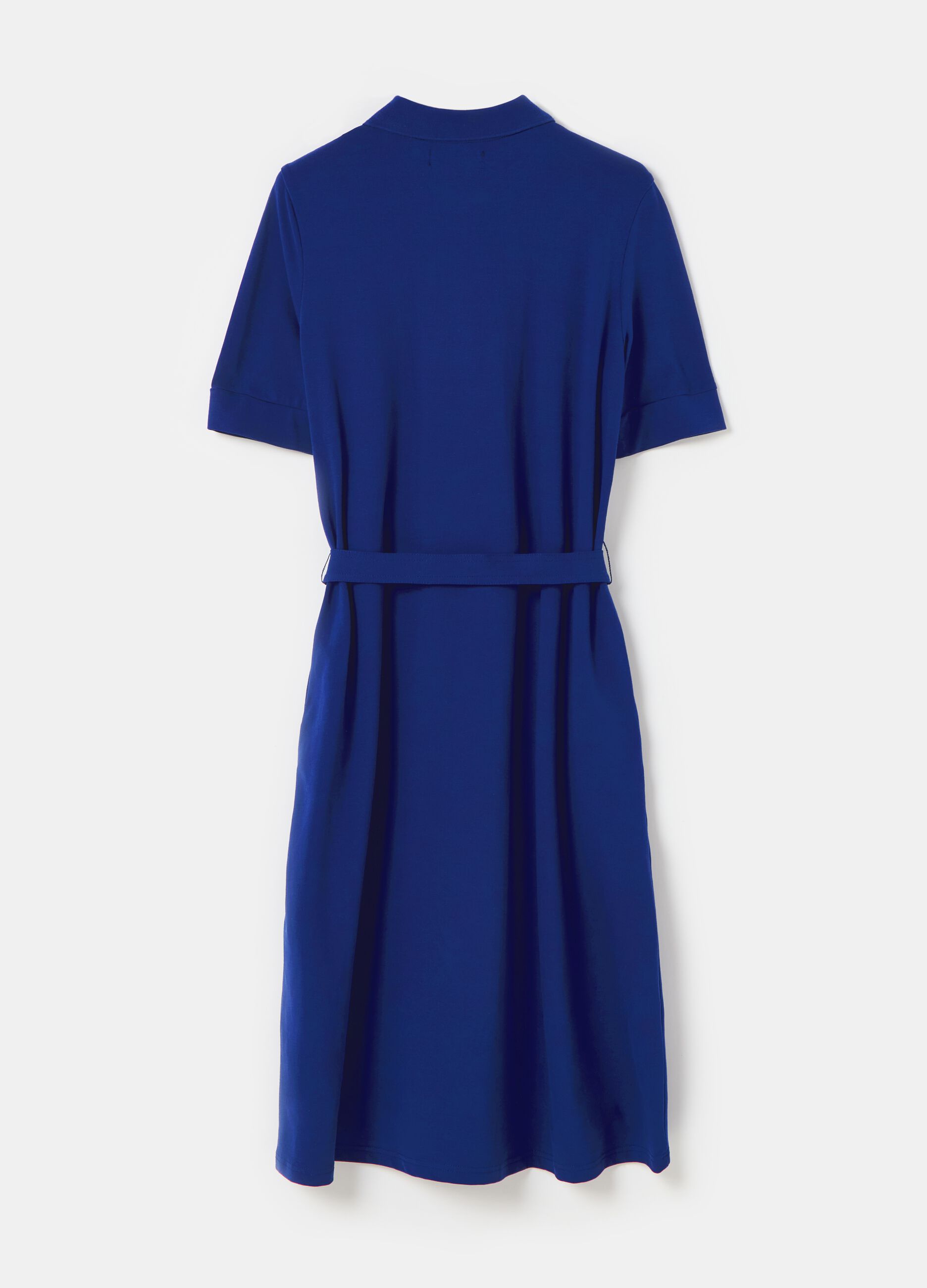 PIOMBO Woman's Polo shirt dress in piquet with belt | OVS