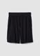 Schwarze Pyjama-Shorts aus Bio-Baumwolle_4