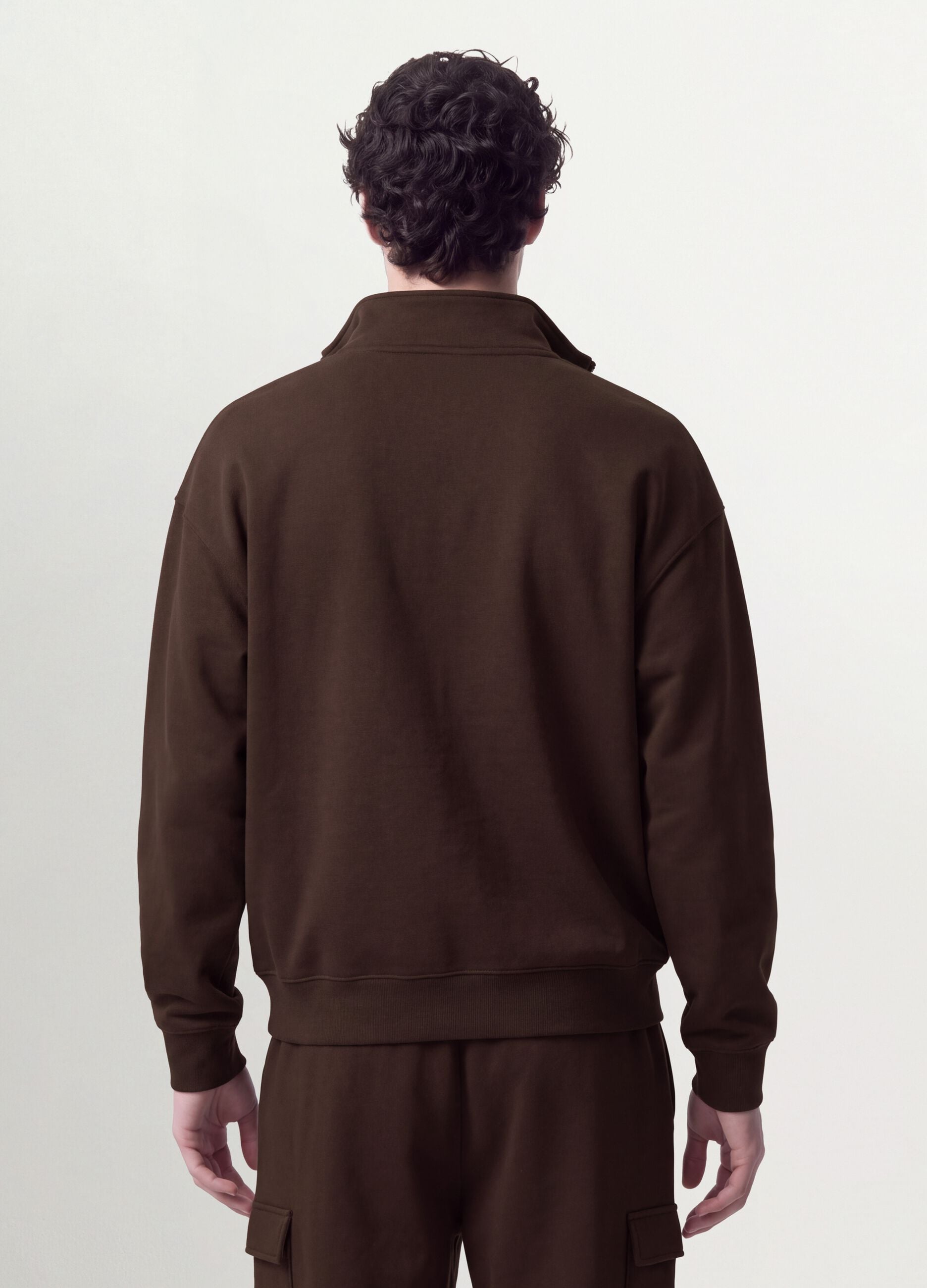 &Kappa;&alpha;&phi;έ half-zip &alpha;&pi;ό &beta;&alpha;&mu;&beta;&alpha;&kappa;&epsilon;&rho;ό &mu;ί&gamma;&mu;&alpha; &mu;&epsilon; &sigma;&tau;&rho;&omicron;&gamma;&gamma;&upsilon;&lambda;ή &lambda;&alpha;&iota;&mu;ό&kappa;&omicron;&psi;&eta;