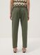 Green stretch cotton trousers_2