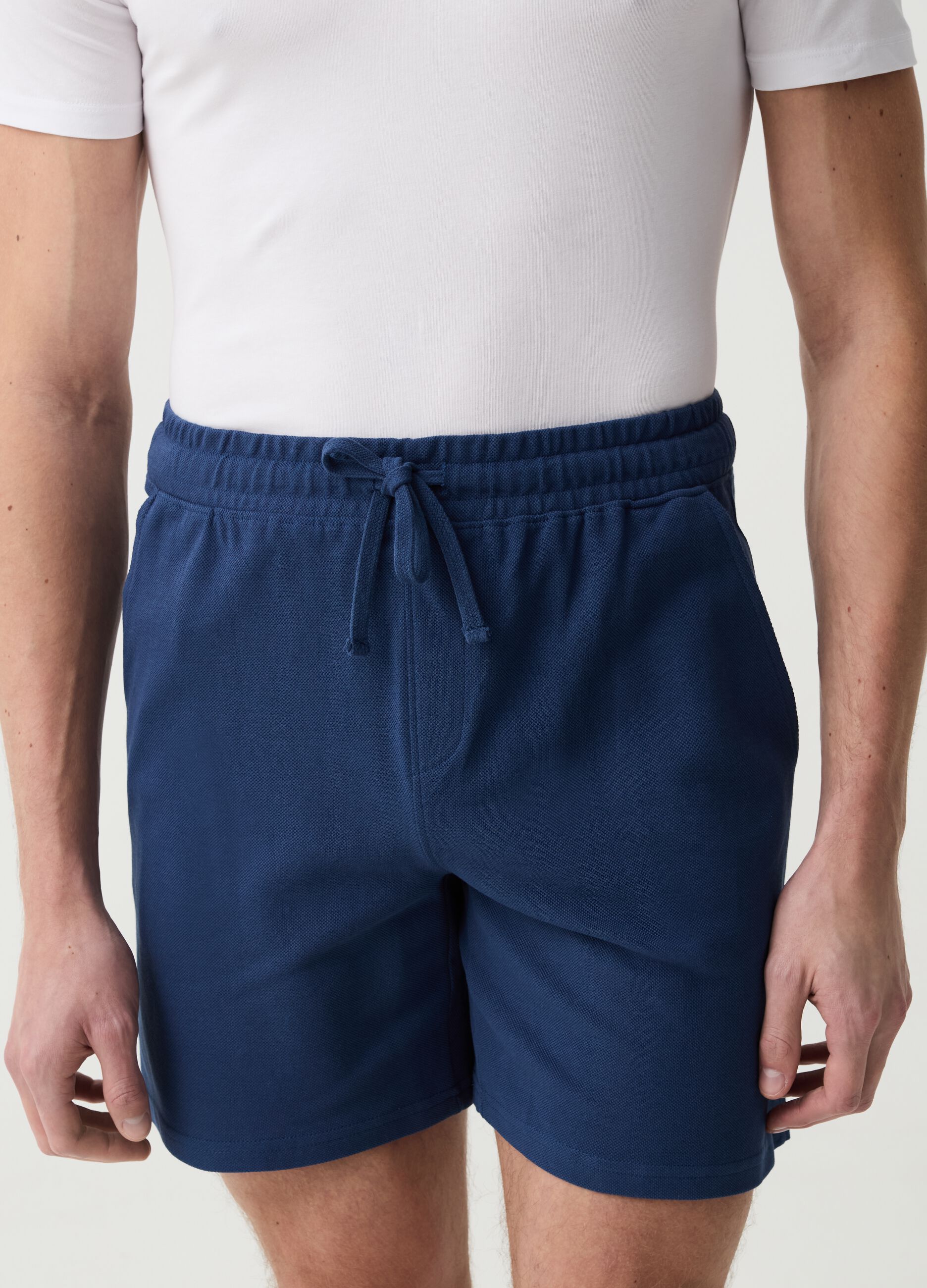 Shorts pijama con cordón de ajuste