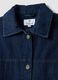 Blue regular fit pure cotton denim jacket with pockets_5