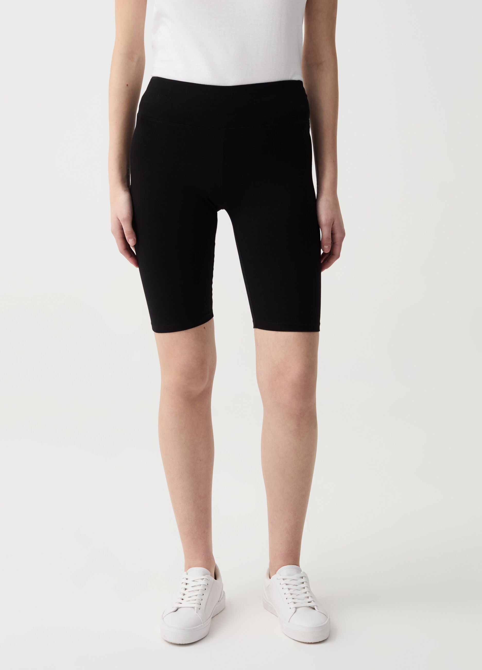 Essential cycle leggings in stretch cotton