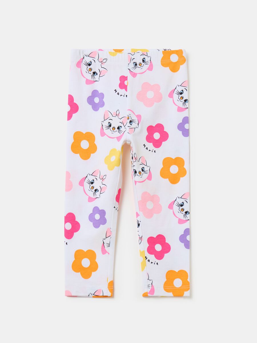 Leggings with Marie and flowers print_0