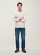 Jeans de ganga azul em algod&atilde;o puro, regular fit_0