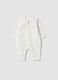 Babygrow branco em algod&atilde;o org&acirc;nico puro &agrave;s bolinhas_0