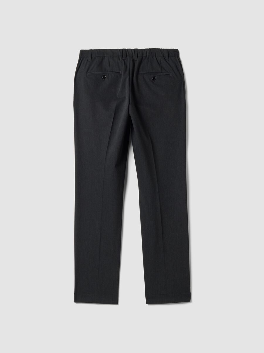 Grey slim-fit stretch viscose twill chino trousers_6