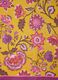 Purple pure viscose scarf with floral print and frayed edges_2